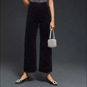 COLETTE CROPPED WIDE-LEG PANTS BY MAEVE: CORDUROY
